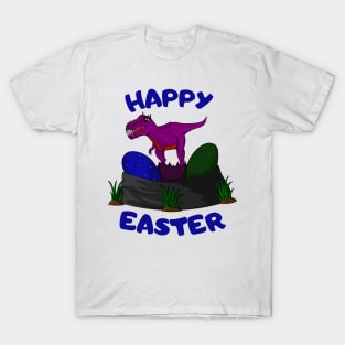 Happy Easter Wished Cute Dinosaur T-Shirt